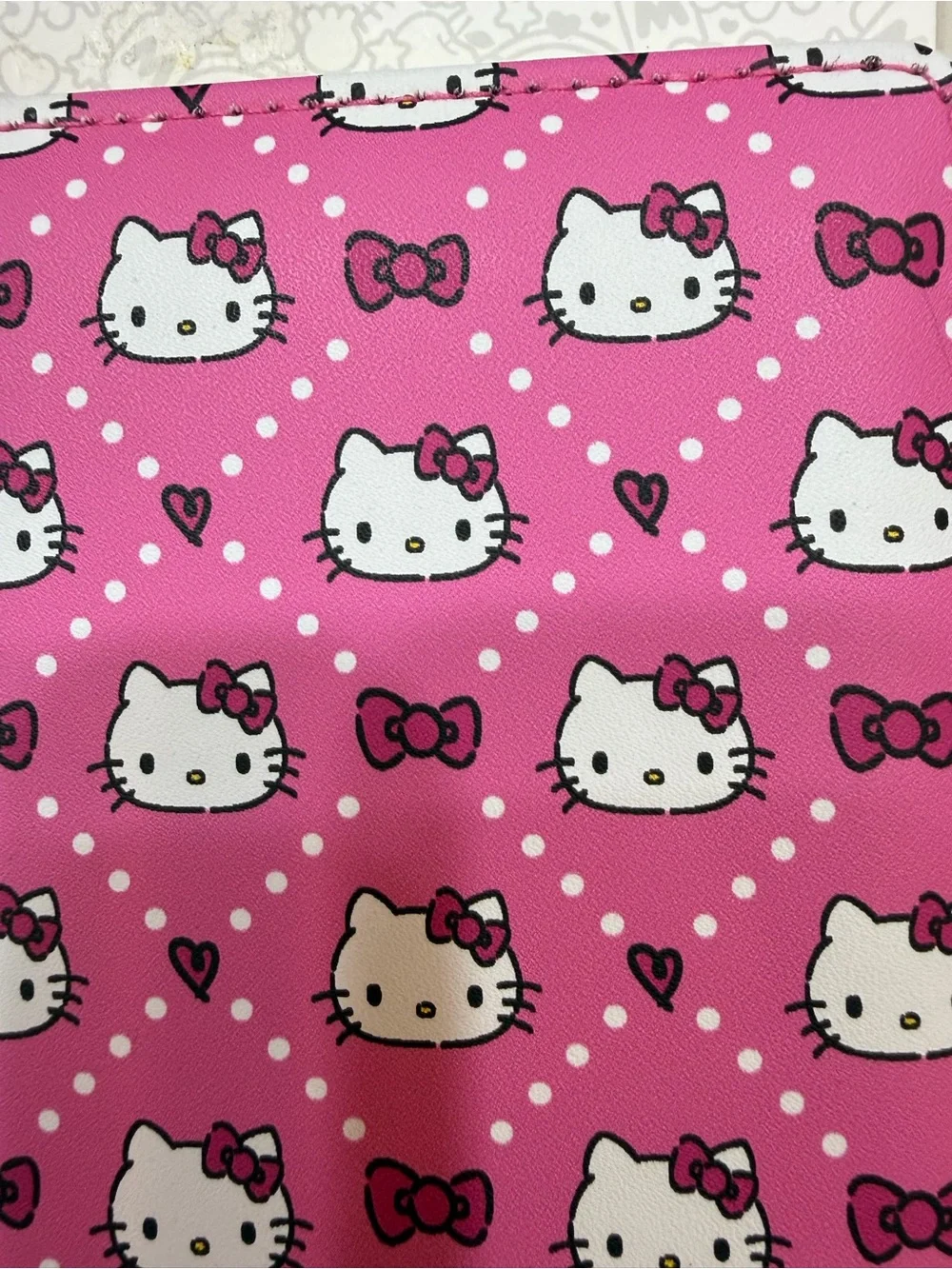 Hello Kitty Pink Polka Dot Kids Passport Holder